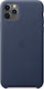 Apple Leather Case Midnight Blue (iPhone 11 Pro...