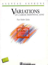 Variations on a Greek Traditional Song, Pentru vioară solo 9790691514603