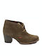Suede Women's Ankle Boots with Medium Heel Puro