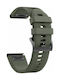Smooth Strap Silicone Green (Garmin Fenix 3 / 5X / 3HR / 5X Plus /6X / 6X Pro / 7X)