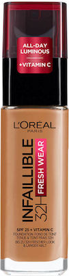 L'Oreal Paris Infaillible 32H Fresh Wear Machiaj lichid 330 Alune de pădure 30ml