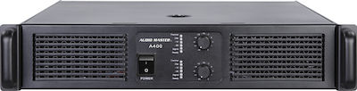 Audio Master A400 PA Power Amplifier 2 Channels 600W/4Ω 400W/8Ω Black