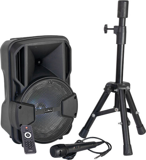 Karaoke System with a Wired Microphone Party Mobile8 Set in Black Color