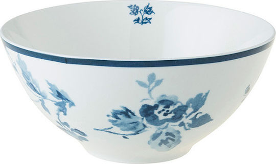Laura Ashley Blueprints Serving Bowl Round made of Porcelain China Rose with Diameter 13cm