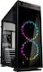 Kolink Inspire K1 Gaming Midi Tower Computer Case with Window Panel and RGB Lighting Black