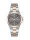 Vogue Geneva Watch Chronograph with Silver Metal Bracelet