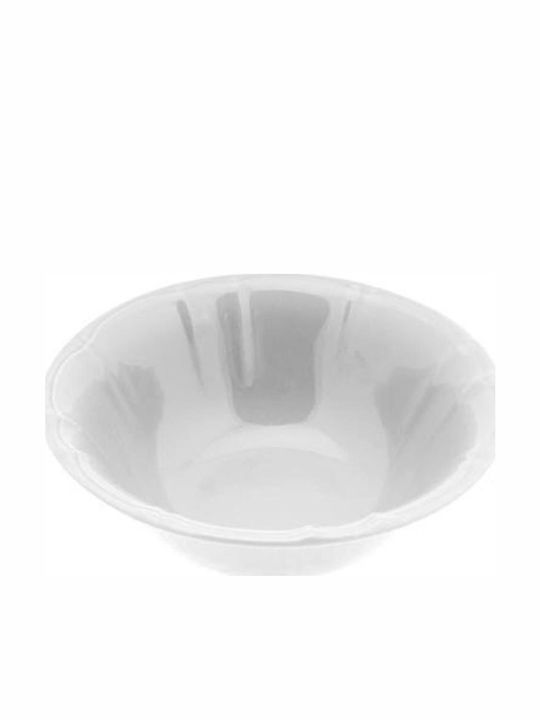 Venus Round Salad Bowl 16cm Ceramic Salad Bowl White 16x16cm