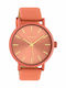 Oozoo Timepieces Women's Watch with Orange Leather Strap