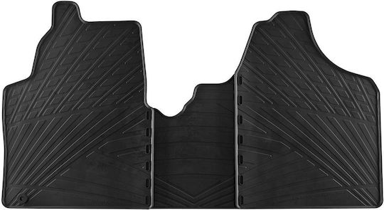 Gledring Front Mats 3pcs for Peugeot Expert Fiat Scudo Citroen Jumpy 2007-2016 Black