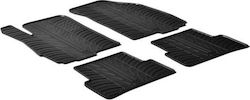 Gledring Set Front and Back 4pcs for Chevrolet Aveo 2011 Black