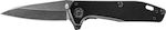 Gerber Fastball Pocket Knife Black with Blade made of Stainless Steel