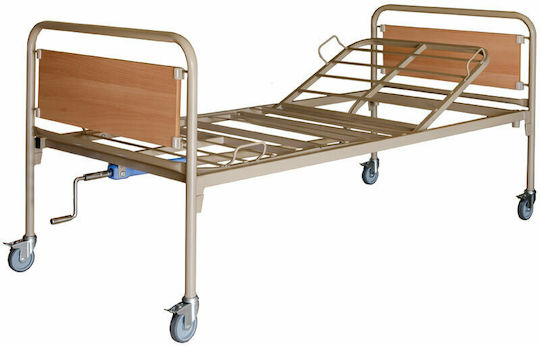 Alfa Care Ac400w Ръководство Единично Болнично Легло с Колела Странична Лента Матрак Спирачки Публикувано на AC-400W