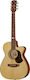 Maton Semi-Acoustic Guitar EBG808C Cutaway Natural