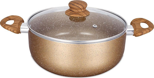 Chios Hellas Woodstone Βαθιά Κατσαρόλα από Αλουμίνιο 22cm Chios Hellas Woodstone Βαθιά Κατσαρόλα από Αλουμίνιο 22cm