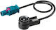 Lampa Internal Car Antenna Adapter Universal Iso-Fakra Male to Male 19cm