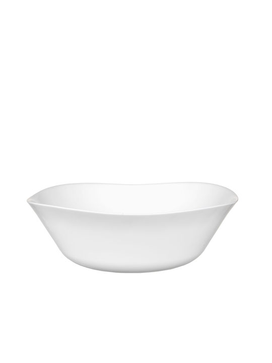 Bormioli Rocco Parma Salad Bowl Porcelain Λευκή 25x25x7cm 1pcs