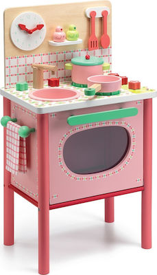 Djeco Kids Kitchen Wooden Kitchen made of Wood for 3+ Years Old 70εκ cm.