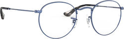 Ray Ban Μεταλλικός Σκελετός Μπλε RB3447V 3071
