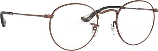 Ray Ban Metal Eyeglass Frame Brown RB3447V 3074