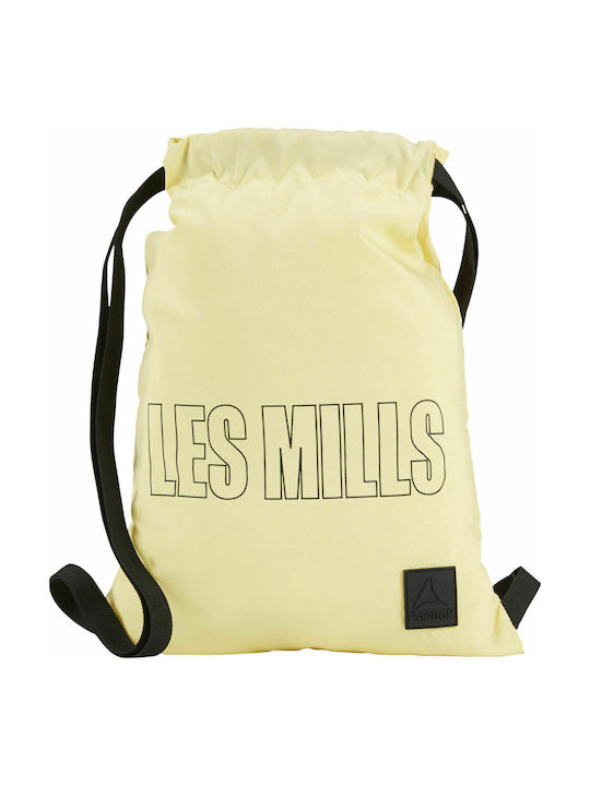 Reebok Les Mills Unisex Αθλητική Τσάντα Πλάτης για το Γυμναστήριο Κίτρινη