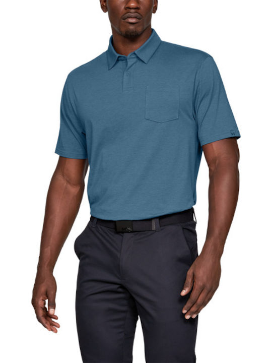 Under armour sales navy blue polo