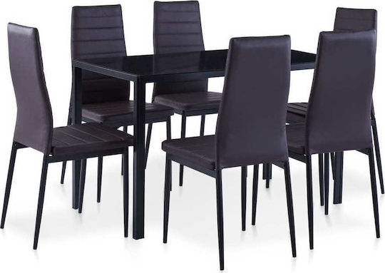 Dining Room 7pcs 120x60cm