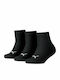 PUMA Athletic Kids' Long Socks Quarter Black 3 Pairs