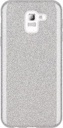 Wozinsky Glitter Задна корица Силикон Сребрист ...