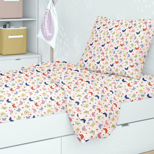 Dimcol Butterfly Față de pernă pentru copii din bumbac 100% 50x70cm 49