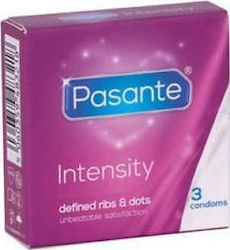 Pasante Презервативи Intensity 3 бр 54 мм с Ребра Natural