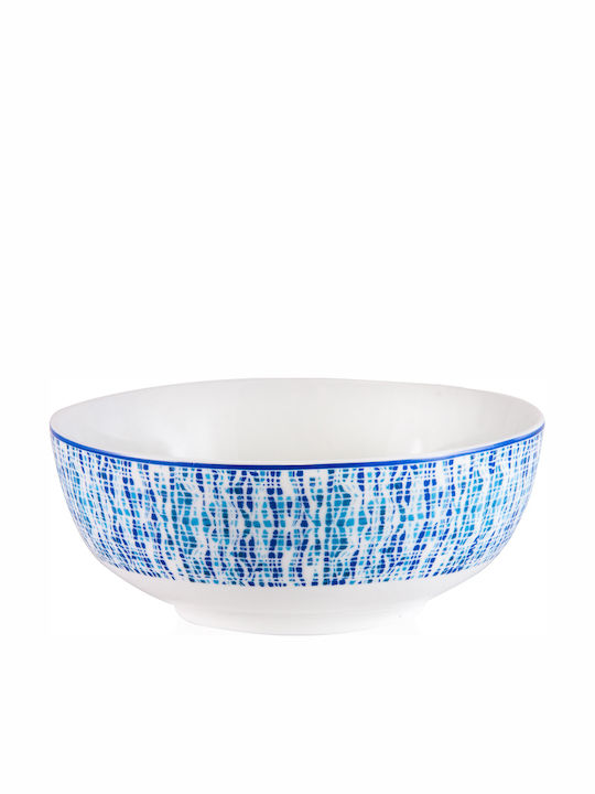 Cryspo Trio Cereal Serving Bowl Round made of Porcelain Blue with Diameter 16cm