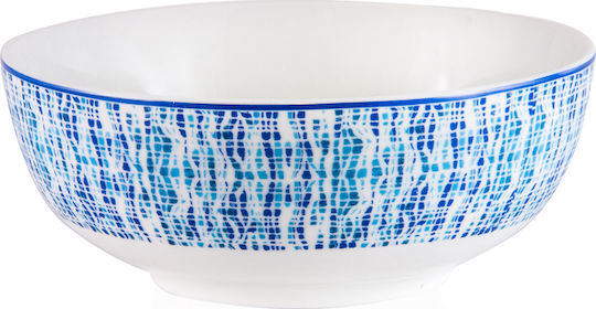 Cryspo Trio Cereal Serving Bowl Round made of Porcelain Blue with Diameter 16cm