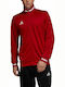 Adidas Team 19 Men's Sweatshirt Jacket with Pockets Red