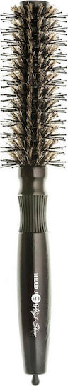 Head Jog 115 High Shine Radial Hair Brush Βούρτσα Μαλλιών Καφέ 27mm