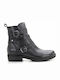 Fardoulis F236 Leder Damen Knöchelstiefel Schwarz