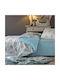 Kentia Supercat Set Kids Duvet Cover Single with Pillowcase Cotton Light Blue 160x240cm 000060075