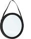 Bizzotto Rind Wall Mirror with Black Metallic Frame Diameter 44cm 1pcs