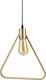 Ideal Lux ABC SP1 Triangle Pendant Light Single-Light for Socket E27 Gold