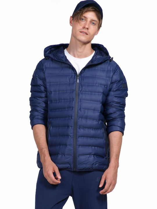 Body Action Зимно Мъжко Яке Puffer Тъмносин