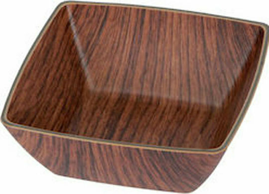 Evelin Square Mini Servierschüssel Platz Kunststoff Coffee 10x10cm