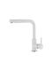 Elleci Pro Dus Kitchen Faucet Counter with Shower Granitek Bianco Titano