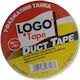 Logo Duct Tape White Self-Adhesive Fabric Tape White 50mmx10m 1pcs