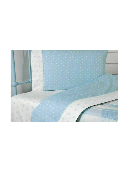 Down Town Home S506 Kids Duvet Cover Single Cotton Blue 170x240cm