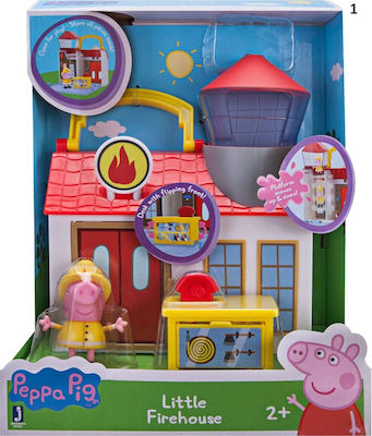 Giochi Preziosi Miniature Toy Little Firehouse Peppa Pig Firehouse for 2+ Years