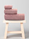 Lino Home Bath Towel Set 3pcs Bien Dusty Pink Weight 600gr/m²