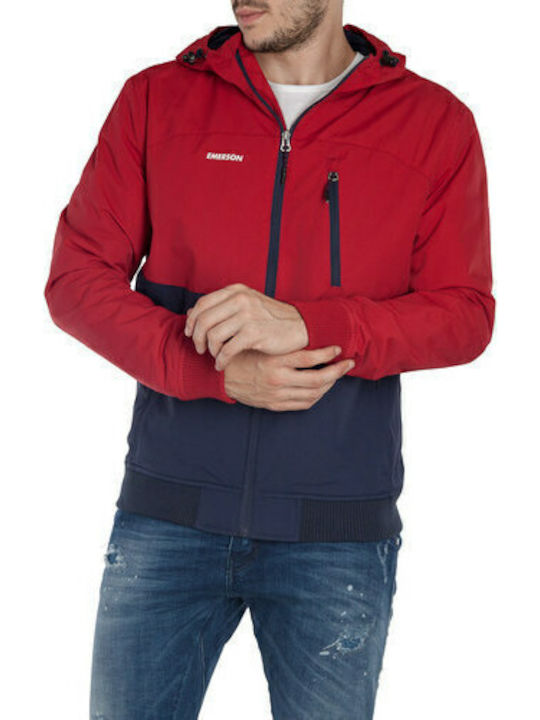 Emerson Geacă Bomber De Iarnă Navy / Roșu