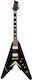 Harley Benton Victory Plus Elektrische Gitarre Fliegendes V mit HH Tonabnehmerkonfiguration Schwarz