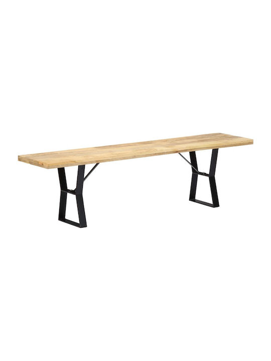 Dining Room Bench with Wooden Surface Brown 160...