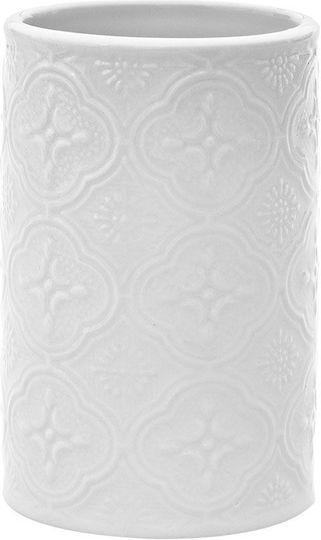 Estia Boho Ceramic Cup Holder Countertop White