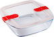 Pyrex Cοοk & Heat Δοχείο Φαγητού Γυάλινο Κόκκινο 2.2lt